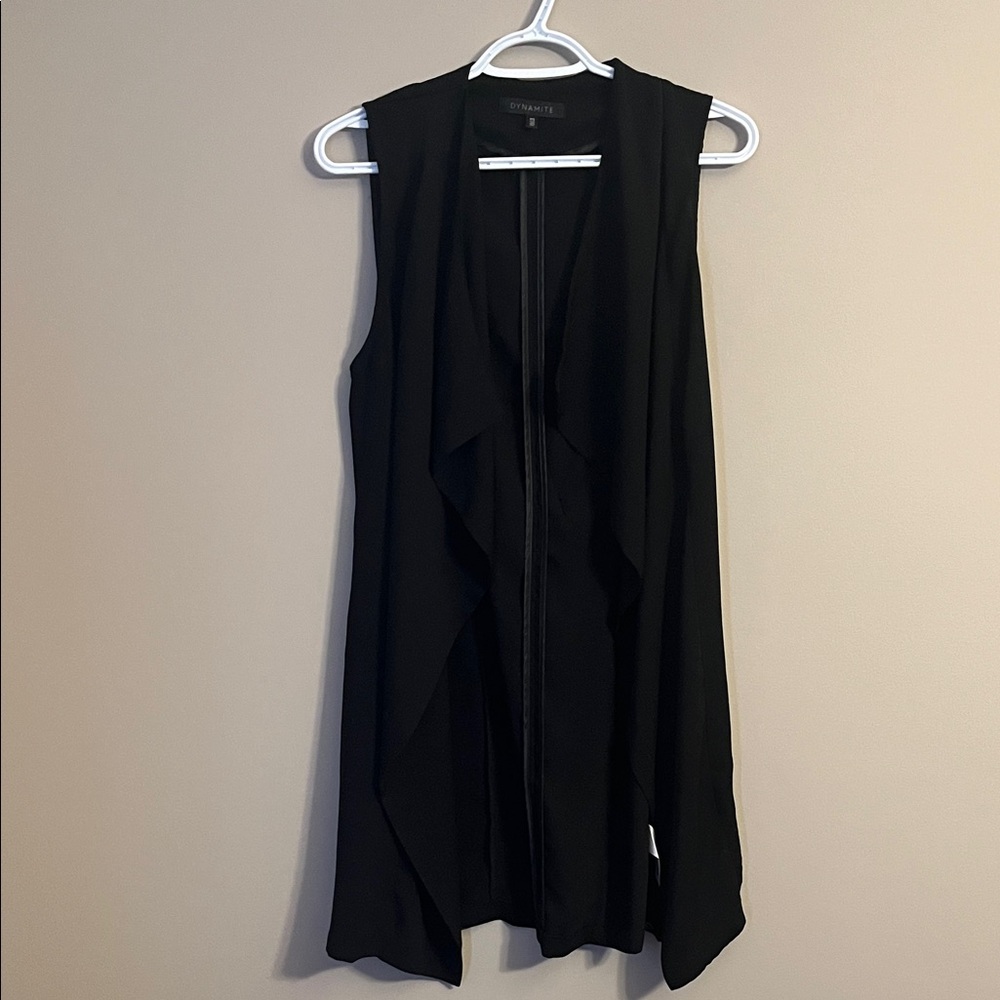 Black Dynamite Sleeveless Waterfall Vest – Size Small
